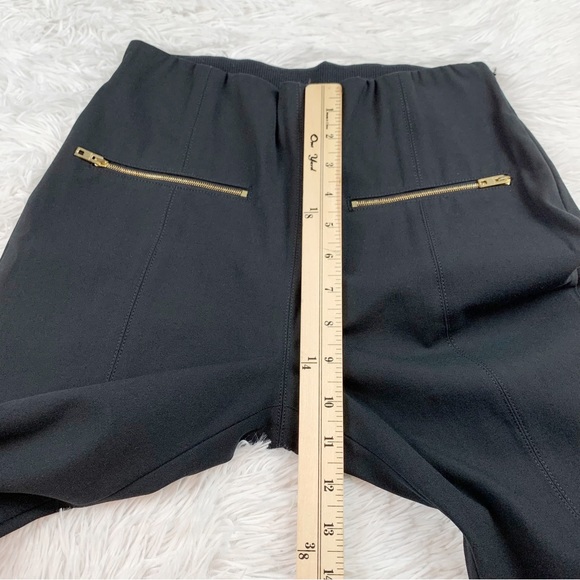 Rag & bone Annie high rise ankle skinny pants gold zipper accent elastic waist - Picture 5 of 11